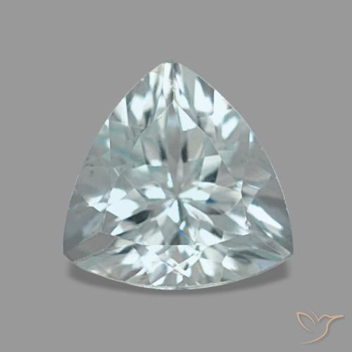 Aguamarina azul natural de 1,56 ct, trillón, VS