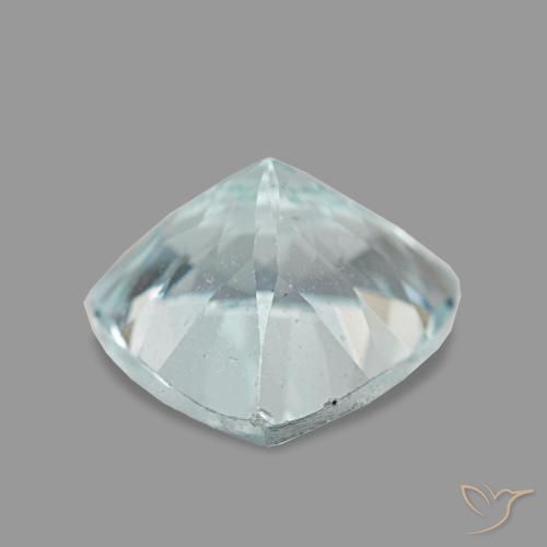 Aguamarina azul natural de 1,56 ct, trillón, VS