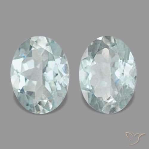 Aguamarina azul de 2,00 ct, ovalado, VS