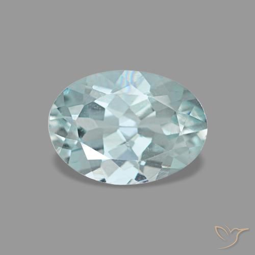 Aguamarina azul de 0,66 ct, ovalado, VVS