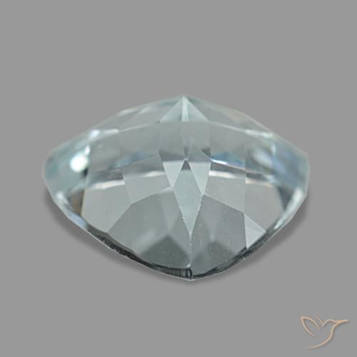 Aguamarina azul natural de 2,74 ct, trillón, VS