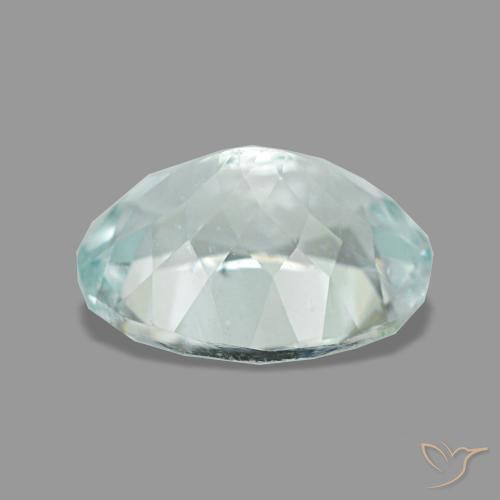 Aguamarina azul natural de 1,78 ct, corte óvalo, VS