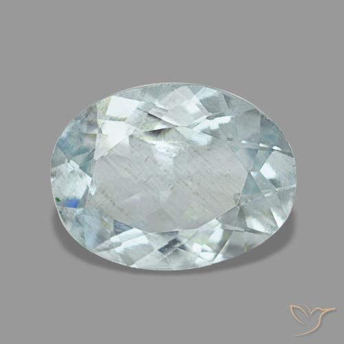 Aguamarina azul de 1,20 ct, ovalado, VS-SI