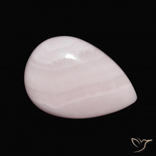 Aragonito Rosado claro natural de 13.26 ct, En forma de pera, Opaco
