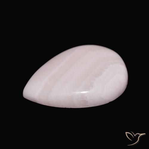 Aragonito Rosado claro natural de 13.26 ct, En forma de pera, Opaco