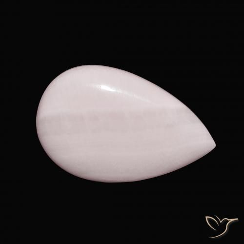 Aragonito Rosado claro natural de 9.35 ct, En forma de pera, Opaco