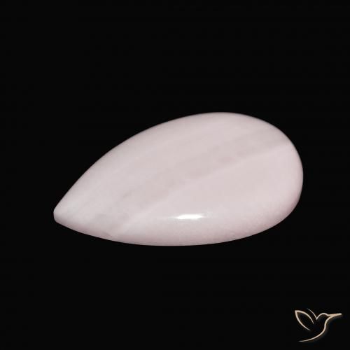 Aragonito Rosado claro natural de 9.35 ct, En forma de pera, Opaco