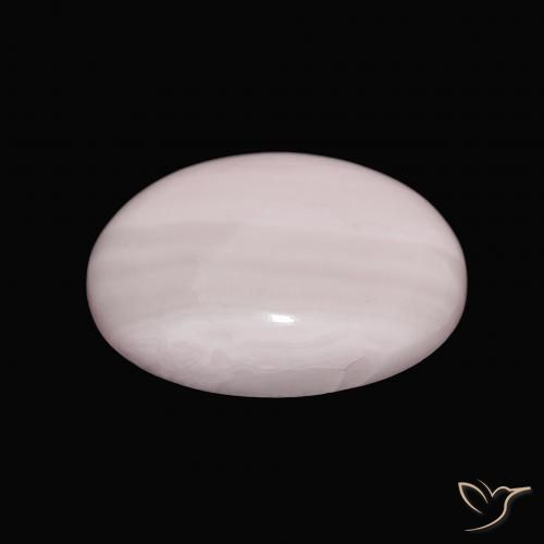 Aragonito Rosado claro natural de 11.39 ct, Ovalada, Opaco