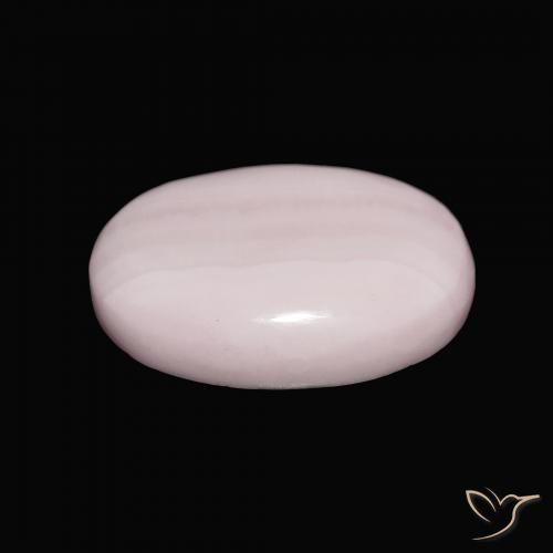 Aragonito Rosado claro natural de 11.97 ct, Ovalada, Opaco