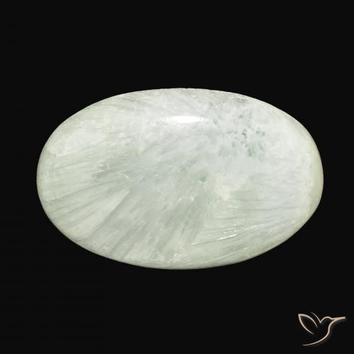 54.71ct Natural Verde claro Aragonito, Ovalada, Opaco
