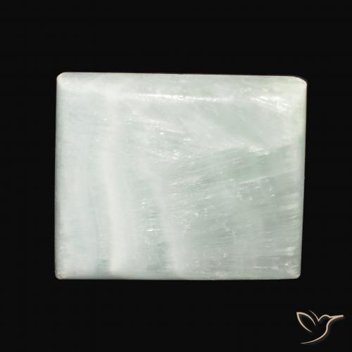 65.98ct Natural Verde claro Aragonito, Corte Baguette, Opaco