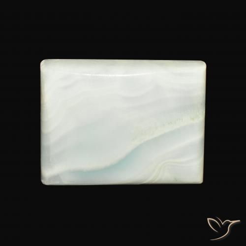 34.88ct Natural Verde amarillo pálido Aragonito, Corte Baguette, Opaco