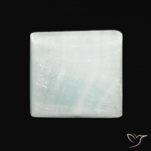 13.88ct Natural Verde claro Aragonito, Cuadrado, Opaco