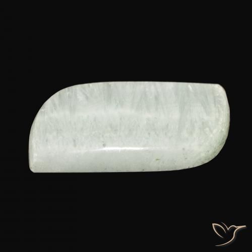 Aragonito Verde pálido natural de 46.51 ct, Elegante, Opaco