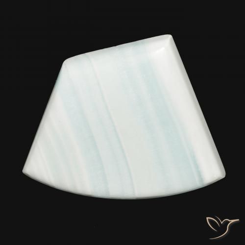 34.21ct Natural Blanco verdoso Aragonito, Elegante, Opaco