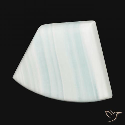 Aragonito Blanco verdoso natural de 34.21 ct, Elegante, Opaco