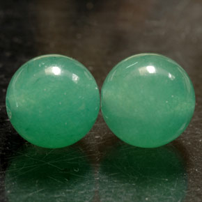 Gemas de aventurina verde natural de  ct, esfera / bola, opaco