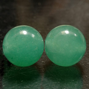 Gemas de aventurina verde natural de  ct, esfera / bola, opaco