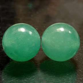 Gemas de aventurina verde natural de  ct, esfera / bola, opaco