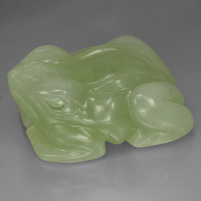 Aventurina verde natural de 387,33 ct, transparente, transparente / translúcido