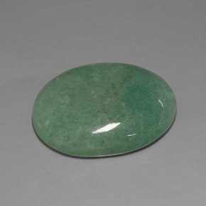 Aventurina verde natural de 37,18 ct, corte óvalo, opaco