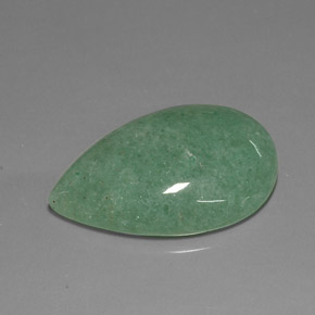 Venturina Verde natural de 23.68 ct, En forma de pera, Opaco