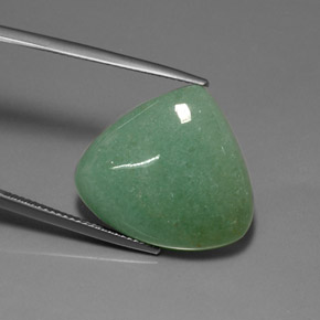 Aventurina verde natural de 21,21 ct, en forma de pera, opaco
