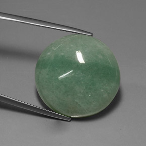 Aventurina verde natural de 33,76 ct, corte óvalo, opaco