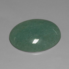 Venturina Verde natural de 23.78 ct, Corte Óvalo, Opaco