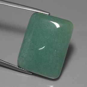 Venturina Verde natural de 30.87 ct, Corte Baguette, Opaco