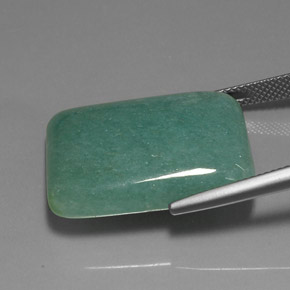 Venturina Verde natural de 30.87 ct, Corte Baguette, Opaco