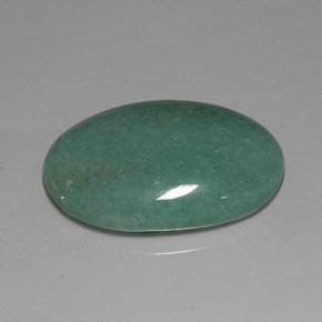 Aventurina verde natural de 34,41 ct, corte óvalo, opaco