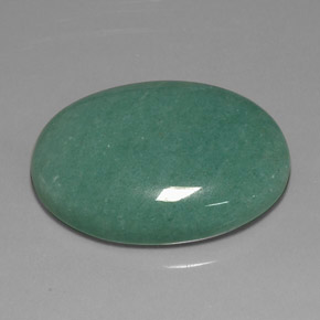 Aventurina verde natural de 37,75 ct, corte óvalo, opaco