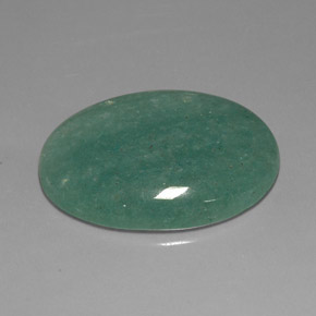 Aventurina verde natural de 33,55 ct, corte óvalo, opaco