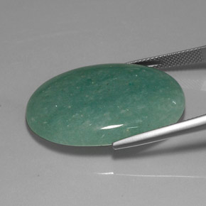 Aventurina verde natural de 33,55 ct, corte óvalo, opaco