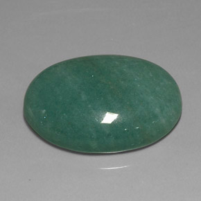 Aventurina verde natural de 33,85 ct, corte óvalo, opaco