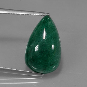 Aventurina verde natural de 11,45 ct, en forma de pera, translúcido