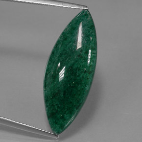 Aventurina verde natural de 9,56 ct, marquesa, translúcido