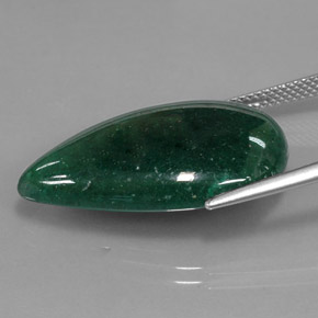 Aventurina verde natural de 18,06 ct, en forma de pera, translúcido