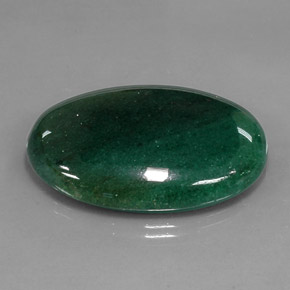 Venturina Verde natural de 47.23 ct, Corte Óvalo, Translúcido