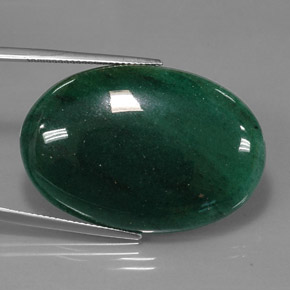 Venturina Verde natural de 47.23 ct, Corte Óvalo, Translúcido