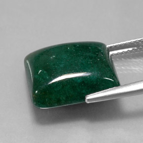 Venturina Verde natural de 11.40 ct, Cuadrado, Translúcido