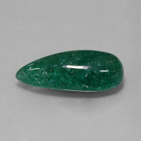 Aventurina verde natural de 6,65 ct, transparente, transparente / translúcido