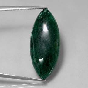 Aventurina verde natural de 18,21 ct, transparente, transparente / translúcido