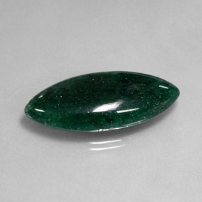 Aventurina verde natural de 18,21 ct, transparente, transparente / translúcido