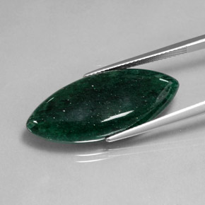 Aventurina verde natural de 18,21 ct, transparente, transparente / translúcido