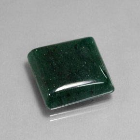 Aventurina verde natural de 19,54 ct, cuadrado, translúcido