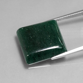 Aventurina verde natural de 19,54 ct, cuadrado, translúcido