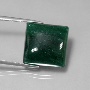Aventurina verde natural de 17,44 ct, cuadrado, translúcido
