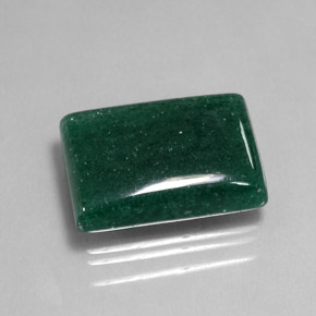 Aventurina verde natural de 20,33 ct, baguette, translúcido